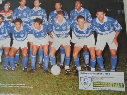 Poster Avulso Placar Xv De Piracicaba-sp E Jí-paraná-ro 1995 (Usado)