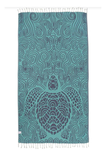 Zonazero Manta De Playa Sand Cloud Mint Swirl Turtle Rg