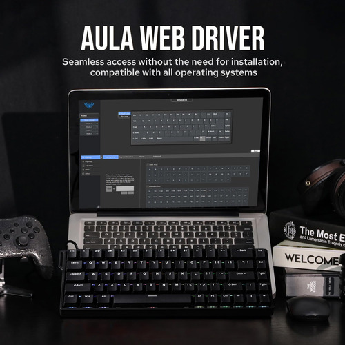 Epomaker Aula Win68 He Magnetic Keyboard Con Actuación Ajust