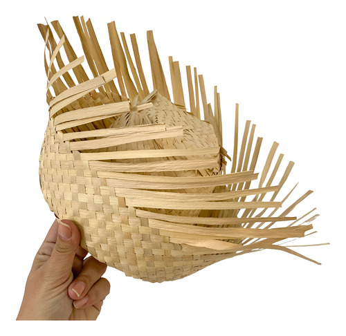 Chapéu De Palha Desfiado Infantil Festa Junina Kit Com 10