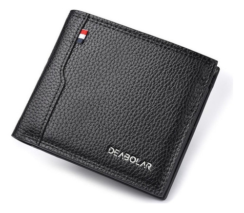 Navidad Cartera Caballero Corta Tarjetero De Piel Regalo