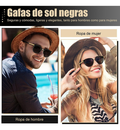 A Lentes De Sol Vintage Polarizadas Para Hombre Y Mujer, G