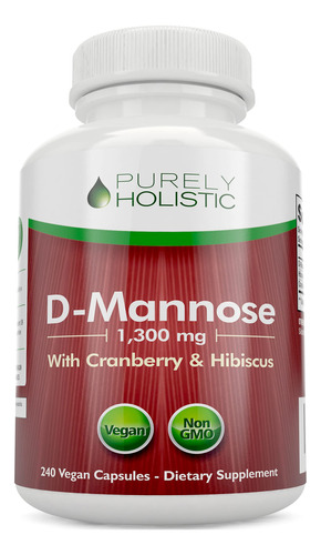 D Mannose 1300 Mg, Frmula 3 En 1 Cpsulas De Manosa D Con Arn