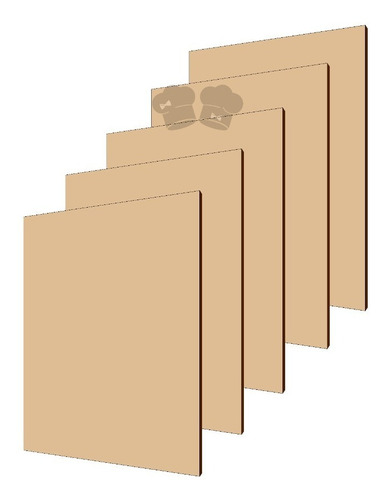 Tablas Para Picadas Mdf Fibrofácil De 30x40cm - 3mm Pack X25