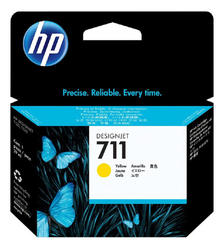 Cartucho De Tinta Hp 711 Amarillo 29ml