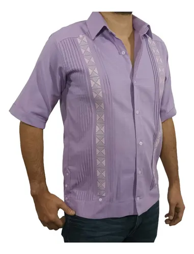 Guayabera lila new arrivals