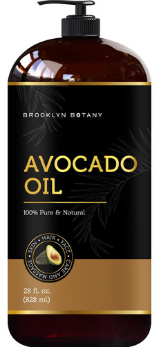 Brooklyn Botany Aceite De Aguacate Para Piel, Cabello Y Cara