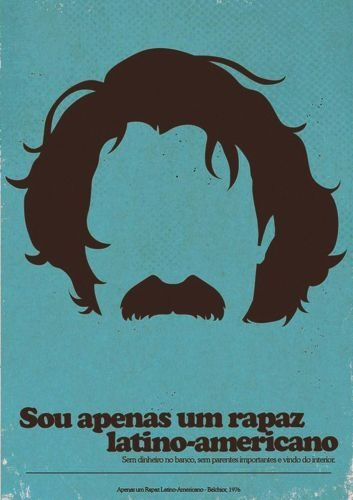 Imagem 1 de 2 de Placa Quadro Decorativo A4 - 21 X 29,7 Belchior Sou Apenas