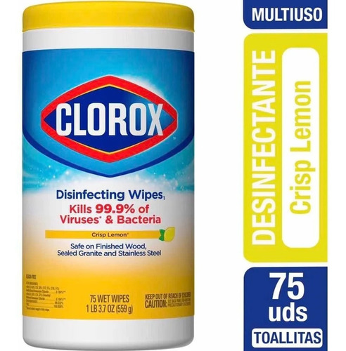 Clorox 75 Unidades Toallas Humedas Desinfectantes