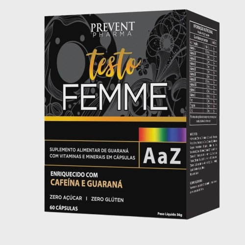 Testo Femme A A Z - Cafeina E Picolinato De Cromo Prevent Sabor Sem sabor