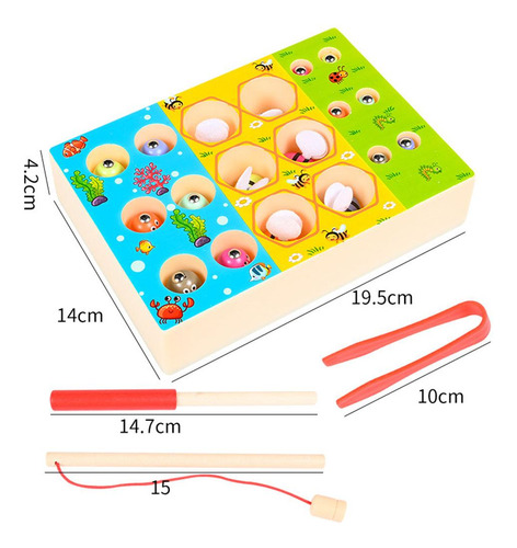 Juego De Pesca Magnética En Abrazadera Educativa Atrapar