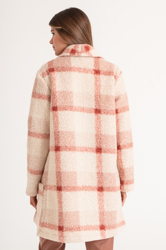 Tapado De Paño Bucle Importado Mujer Invierno Art 2532