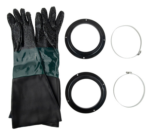 Guantes Para Limpieza Con Arena De 23,6 X 11,8 Pulgadas, 2 P