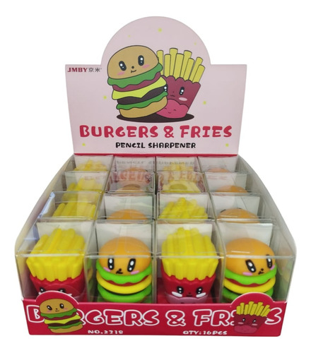 Sacapuntas Fast Food Hamburguesa Kawai Utiles Escolares Toyz