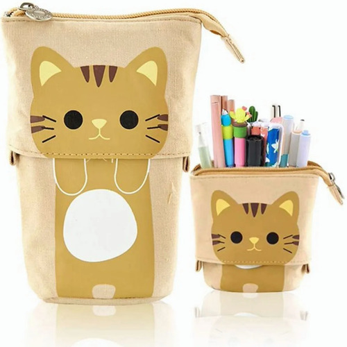 Estuche De Gato Expandible (transforms Into Pencil Holder)