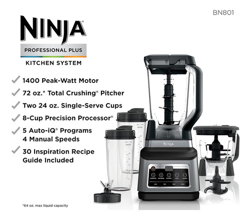 Licuadora Ninja Professional Plus Auto-iq Bn805a