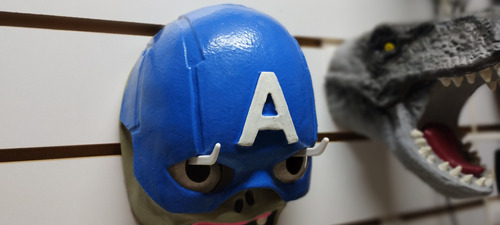 Mascara Careta Tipo Capitán América Latex Flexible Calidad 