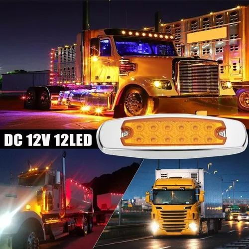 10 Und Foco Luz Lateral Led Bi-volts Trocha Borde Metálico