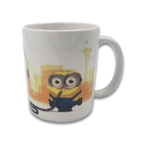 Taza Minioms, Mi Villano Favorito, Stuar, Kevin Y Bob 325ml.