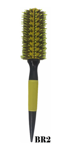 Imagem 1 de 1 de Escova Profissional Cabelo Cerdas De Javali Amarela Tam. M