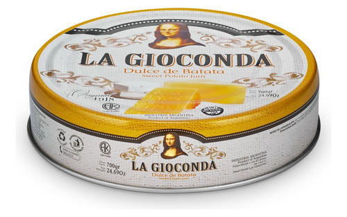 Dulce De Batata Lata 700g La Gioconda Sin Tacc - Pack X 3