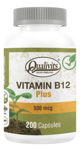 Vitamina B12 Plus Qualivits® 500mcg X 200 Cápsulas