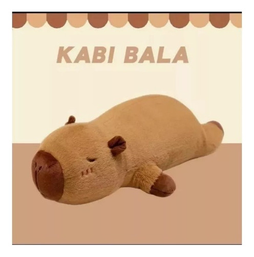 Ch Almohada Felpa Peluche Capibara Larga For Dormir 60cm