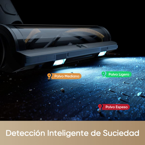 Aspiradora inalámbrica Dreame r20 cabezal de cepillo doble color gris oscuro
