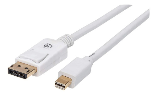 Cable Mini Displayport, Manhattan 324748, 2m, Blanco