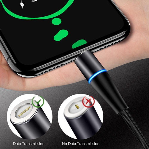 Cable, Carga Rápida, Magnético Para Android, Type-c Y Micro