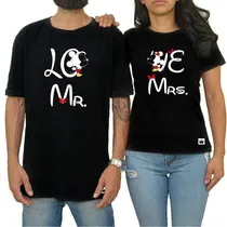 Comprar Kit 2 Camiseta Casal Namorados Estampa Mickey Love