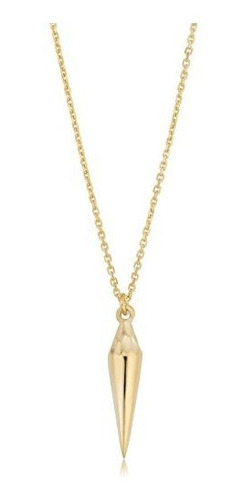 Collar Kooljewelry 14k Oro Amarillo De Péndulo (18 Pulgadas)