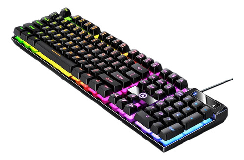 Teclado Mecánico Para Juegos Con Cable, Rgb Retroiluminado