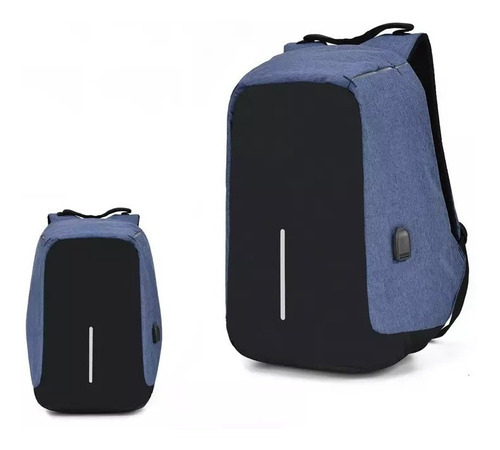 Bolso Mochila Morral Antirobo Con Puerto Usb Carga Colores