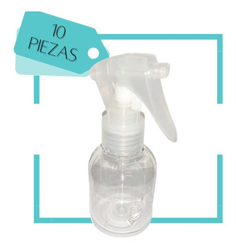 10pzs Botella De 100ml Con Gatillera Mini Tigger Envases Pet