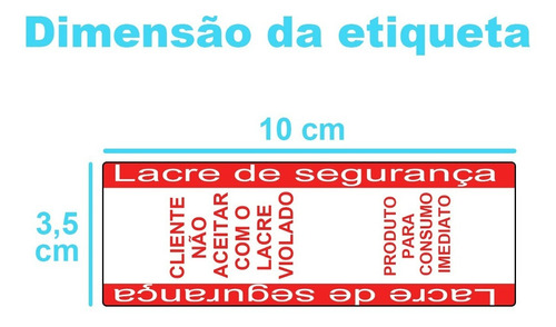 Lacre Destrutível De Segurança - 1000 Uni