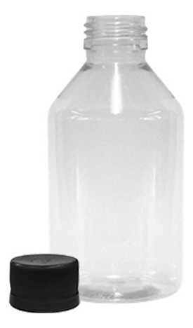 Envase Frasco Farmacia Pet Transparente 120cc Tapa Plástica
