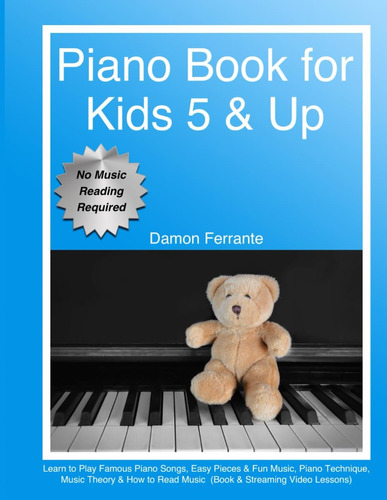 Libro Libro De Piano Para Niños De 5 Años O Más En Inglés
