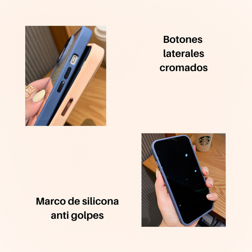 Imagen 7 de 10 de Funda Para iPhone 7 8 Plus X Xs Xr 11 12 13 Pro Max Cromada