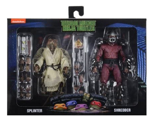 Figura Tortugas Ninja 1990 Splinter & Destructor Neca