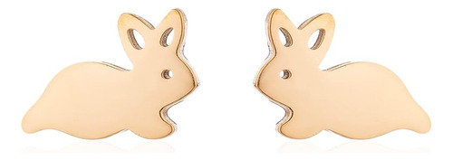 Lindos Aretes Pequeños De Conejo Para Mujeres Y Niñas, En De