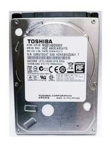 Hd Notebook Toshiba 500gb