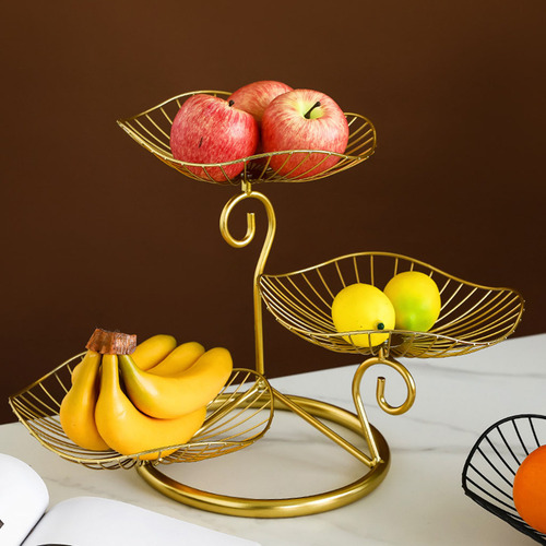 (bk) Suporte Para Cesta De Frutas De 3 Camadas, Bandejas De