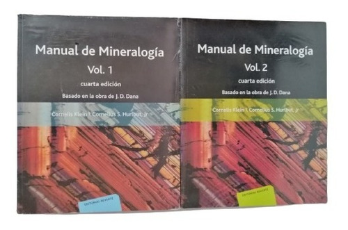Manual De Mineralogía Vol. 1, Vol. 2,4 Ed., C. Klein, Wl.