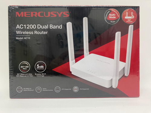Mercusys Router Inalambrico Ac1200 Dual Band Ac10