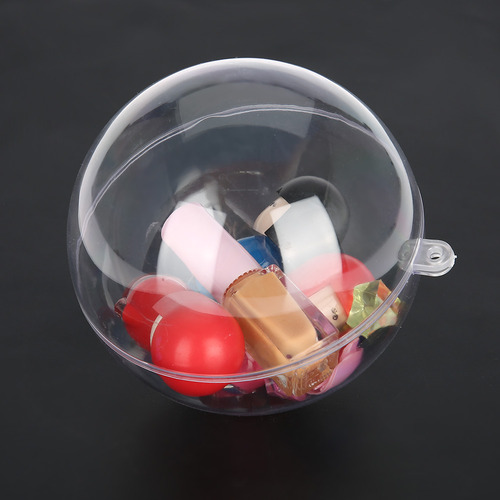 Adornos De Bolas De Plástico Transparentes, Rellenables, 20
