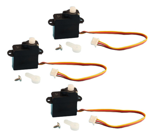 3 Piezas Rc Heclicopter Servo Set Accesorios Fácil De