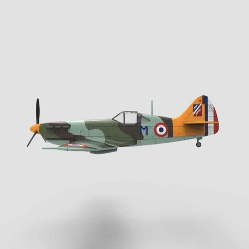 Imagen 3 de 5 de Avion A Escala - Dewoitine D.520 - Segunda Guerra Mundial