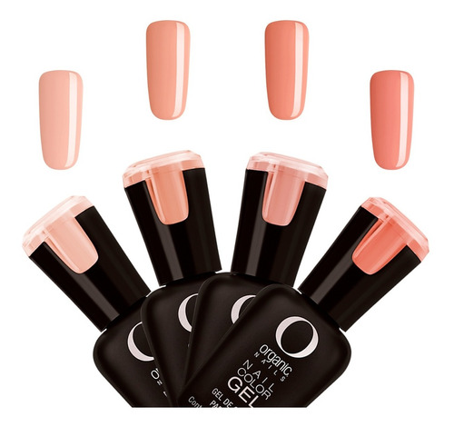 Color Gel Esmalte Uñas 7.5ml Nude Traslucidos Organic Nails