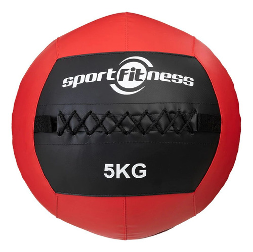 Balón Con Peso Kg Wbdt001 Sportfitness Color Rojo/negro